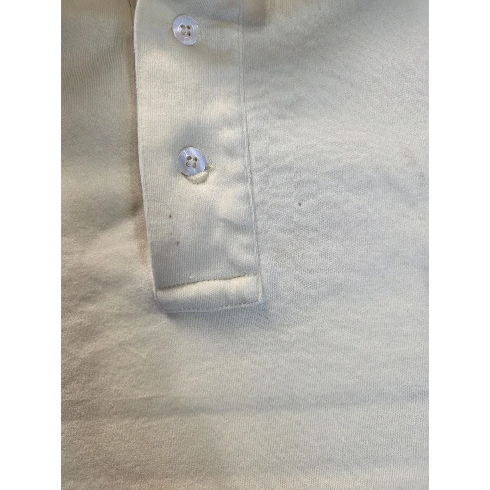 Polo Ralph Lauren Mens Yellow Golf‎ Crest CBS Sports Polo Shirt Large Cotton